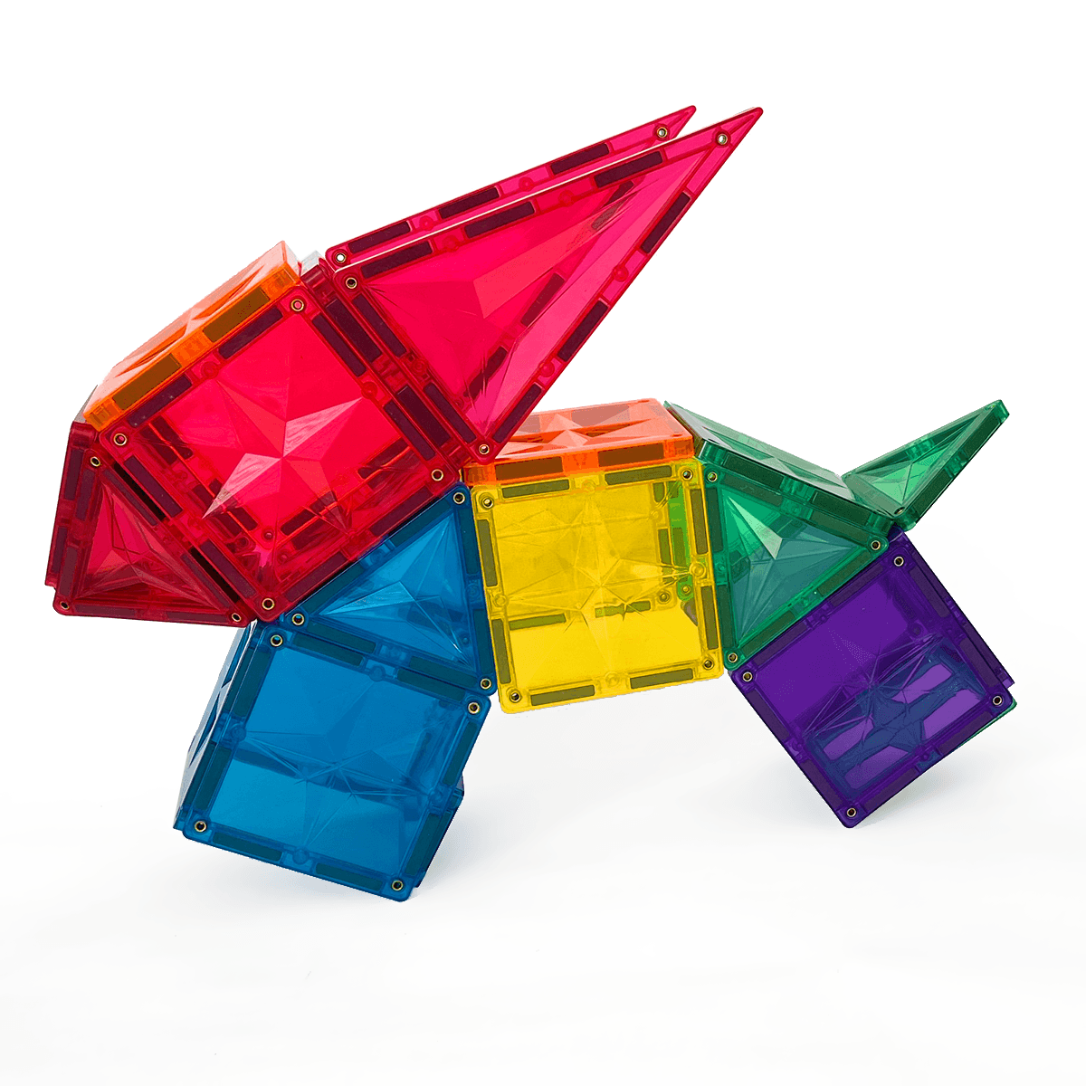 an animal created from mntl colorful magnetic pieces