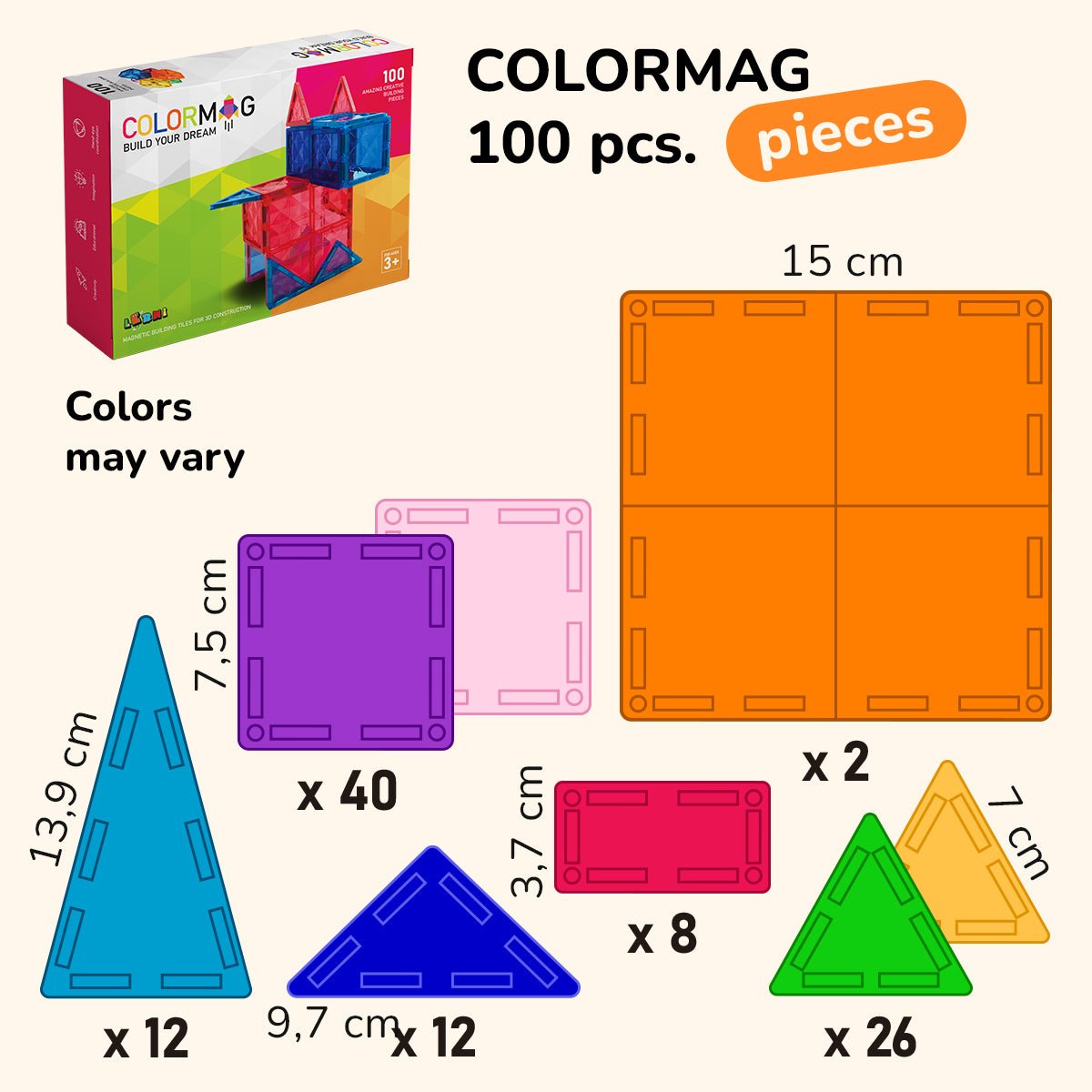 COLORMAG 100 pcs.