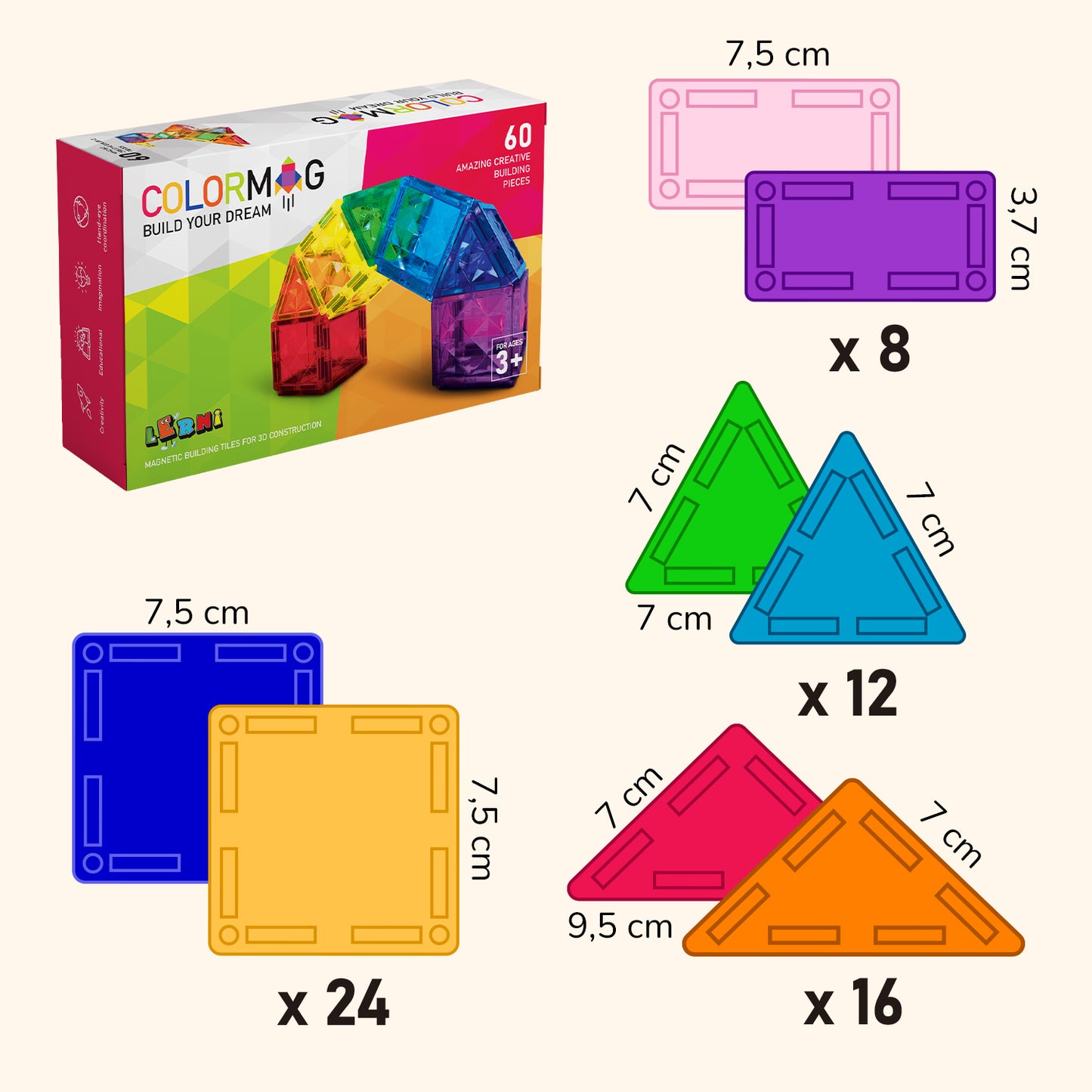 COLORMAG 60 pcs. - classic