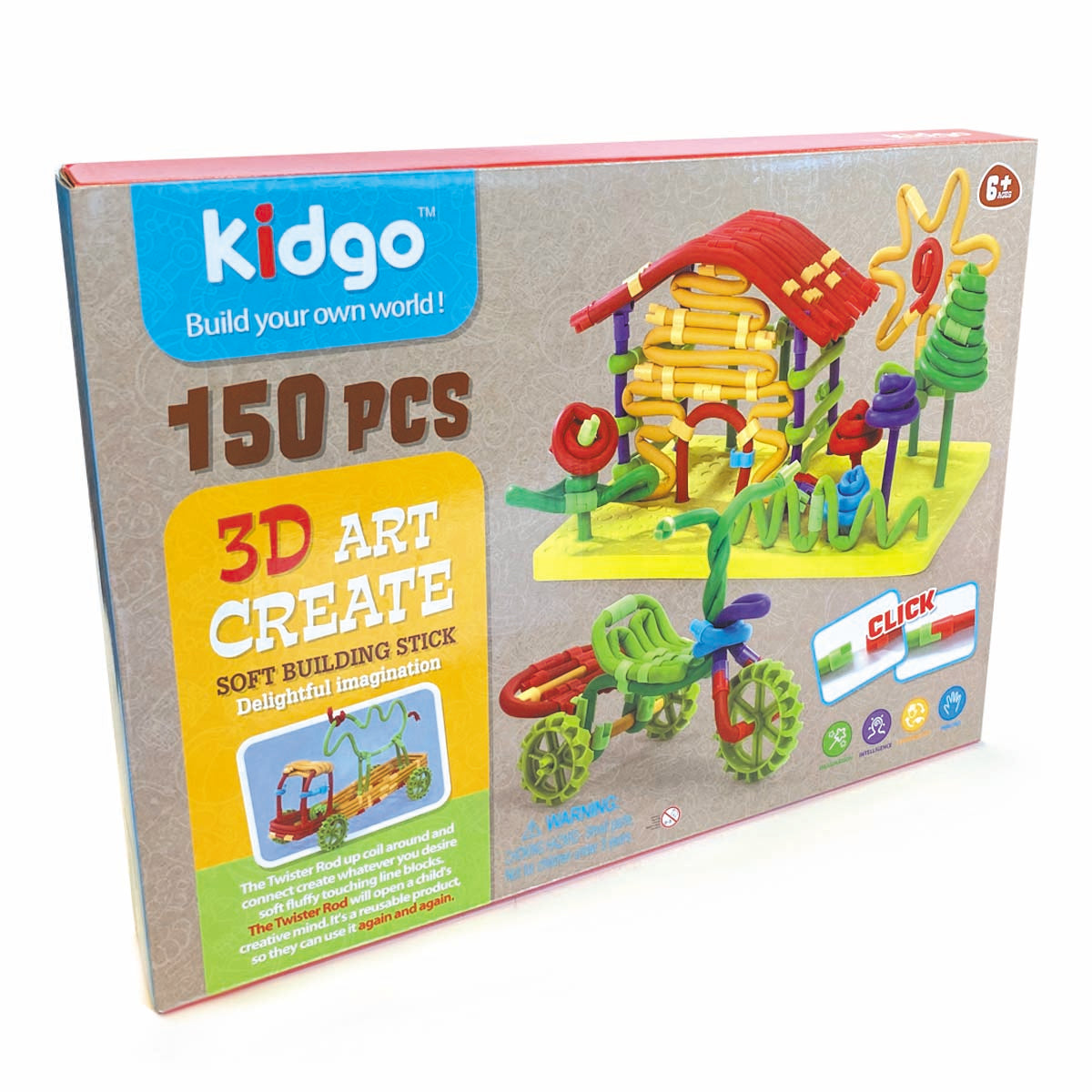 fron side of the flexi construction set packaging