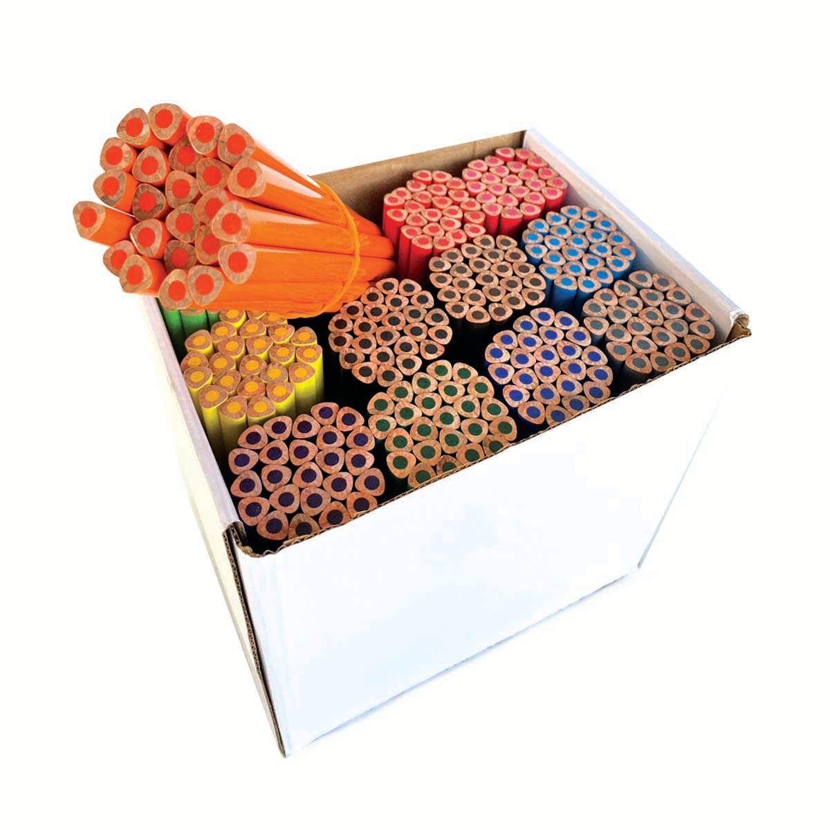 set of colorful jumbo pencils